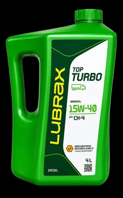 LUBRAX TOP TURBO 15W40 CH 4 LITRO
